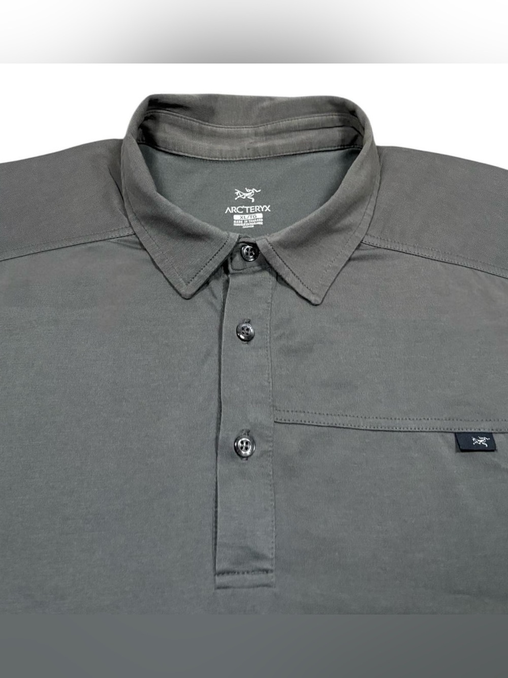 Arc’teryx Captive SS Polo Shirt Grey Size Men’s XL Stretch Golf
